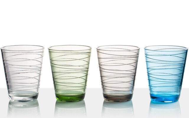  MOVERA  LOT DE VERRES SAN BRUNNER ONDA 4 PICES