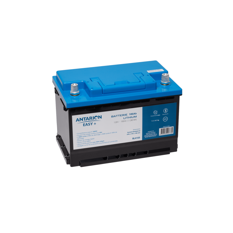  ANTARES DIFFUSION  BATTERIE LITHIUM CONNECTEE 100AH EASY AVEC CHAUFFAGE + L3 FORMAT